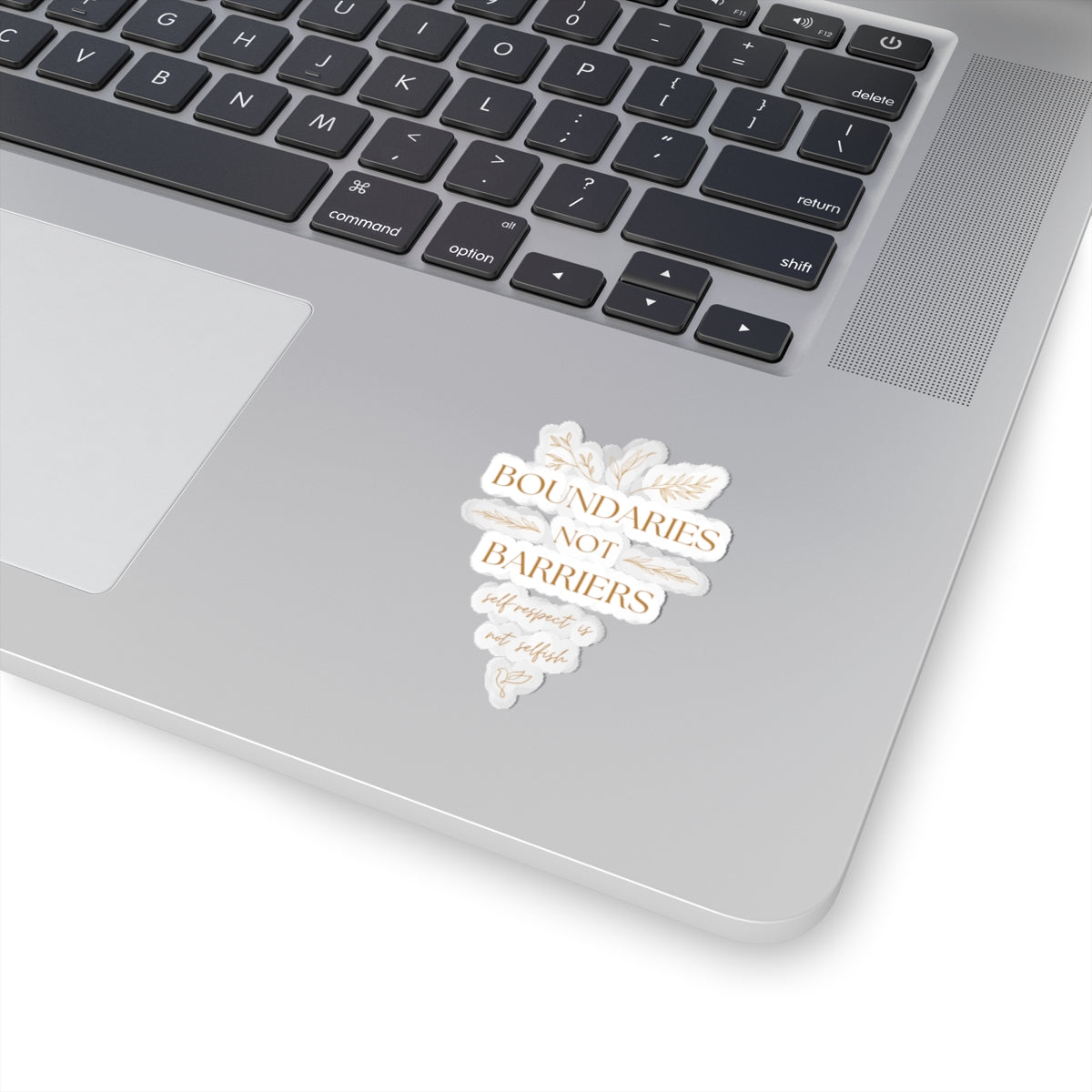 Self-Care Boundaries Sticker - Inspirational Kiss-Cut Vinyl Decal for Laptops & Journals