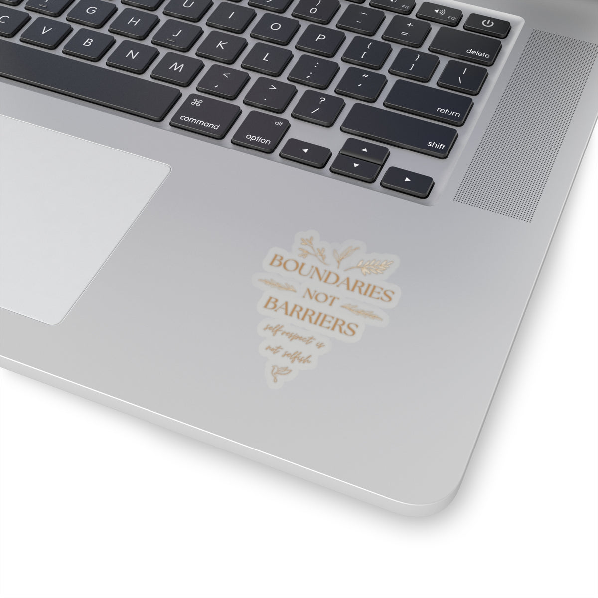 Self-Care Boundaries Sticker - Inspirational Kiss-Cut Vinyl Decal for Laptops & Journals