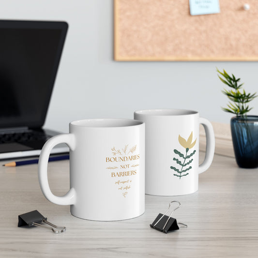Self-Care Inspired Ceramic Mug | 11oz | Perfect for Personal Wellbeing & Gifting